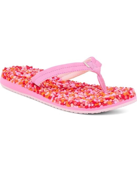Sanuk Pink Bubblecush Flip Flop