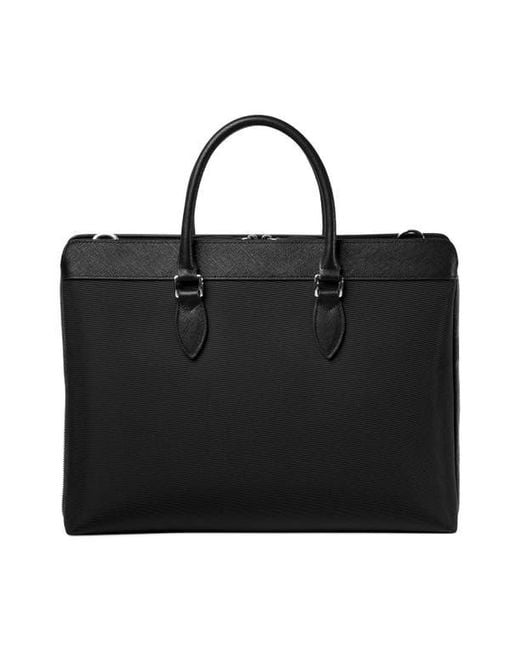 Maverick & Co Black Alpha Nylon Briefcase for men