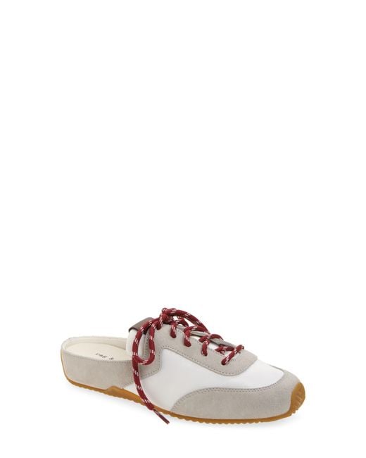 Rag & Bone White Retro Runner Slim Ultra Mule