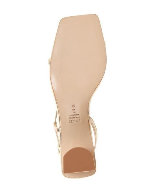 SCHUTZ SHOES Natural Heloise Slingback Sandal