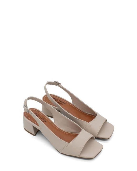 BOTTER White Square Toe Slingback Sandal
