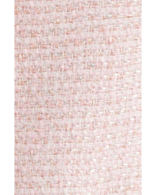 Endless Rose Pink Tweed Button-Up Minidress