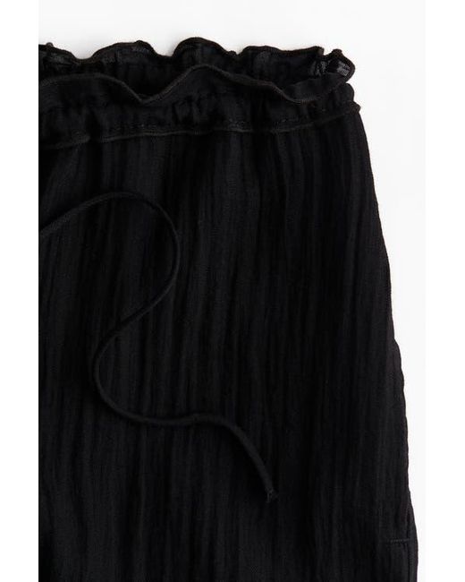 H&M Black Balloon Drawstring Trousers