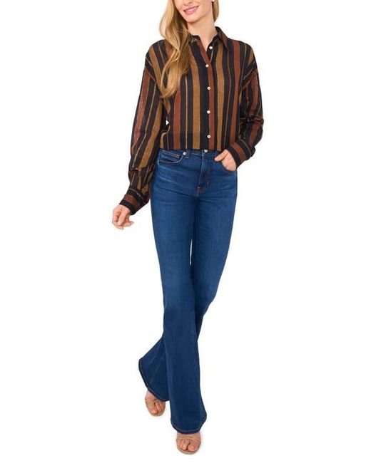 Ted Baker Blue Stripe Oversize Button-Up Shirt