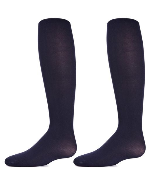 Memoi Blue 2 Pair Pack Essentials Nylon Tights