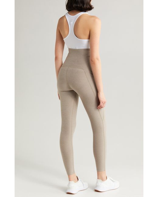 Beyond Yoga Out Of Pocket High Waist Maternity leggings in Natural