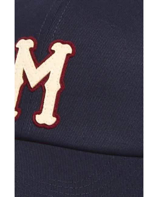 Moncler Blue Monogram Patch Adjustable Baseball Cap for men