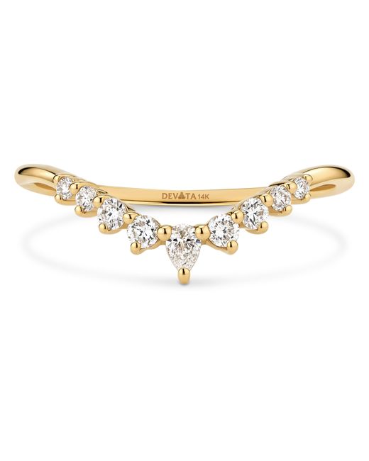 DEVATA Metallic Chevron Lab Grown Diamond Ring