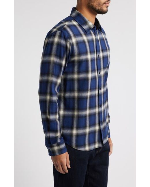 AG Jeans Blue Aiden Plaid Button-Up Shirt for men