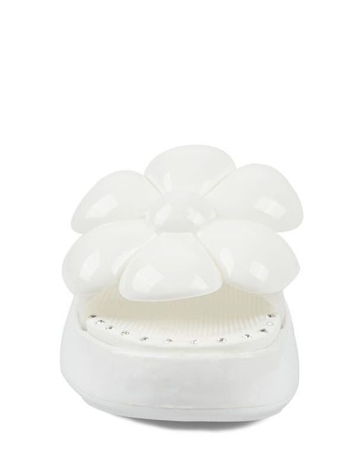 Zigi White Arria Platform Sandal
