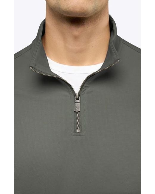 Cuts Gray Hyperloop Quarter Zip for men