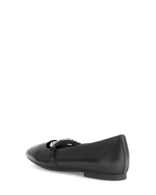 Gabor Black Crystal Mary Jane Flat