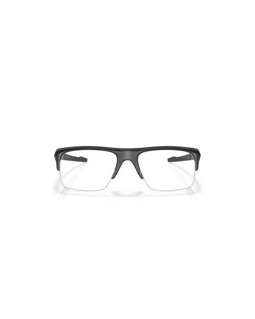 Oakley Black 56Mm Rectangle Optical Glasses for men