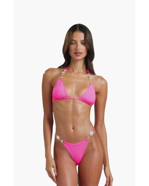 Beach Bunny Swimwear Red Raja Tango Brazilian Bottom