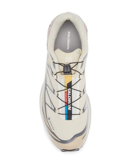 Salomon White Gender Inclusive Xt-6 Gore-Tex Waterproof Sneaker