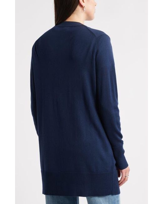 Caslon Blue Everyday Open Front Cardigan