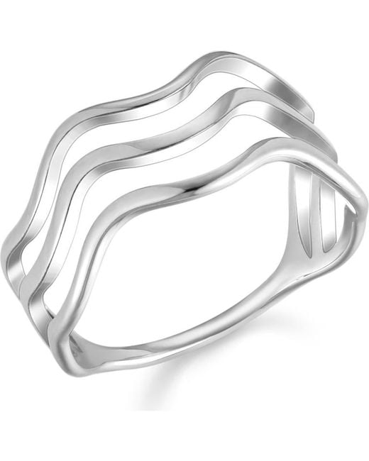 Atolea Metallic Ocean Ring