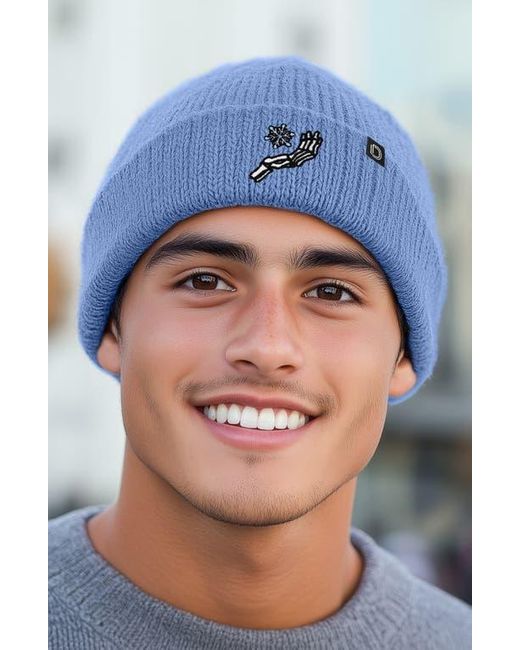 Alix Blue Chill Touch Beanie for men