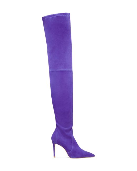 Stuart Weitzman Ultrastuart 100 Stretch Pointed Toe Over The Knee Boot