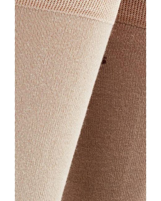 Boss Brown Assorted 2-Pack Solid Dress Socks for men