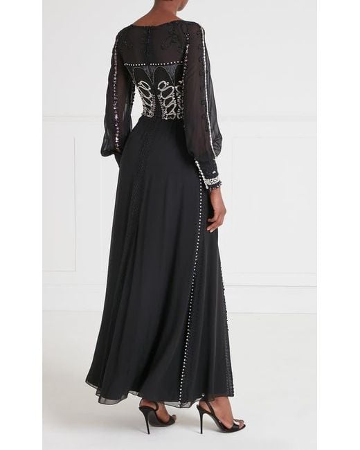 Temperley London Black Sofia Gown