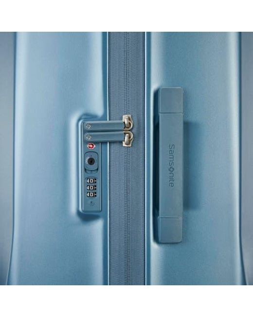 Samsonite Blue Uplift Hardside 32 X-Large Checked Spinner Luggage