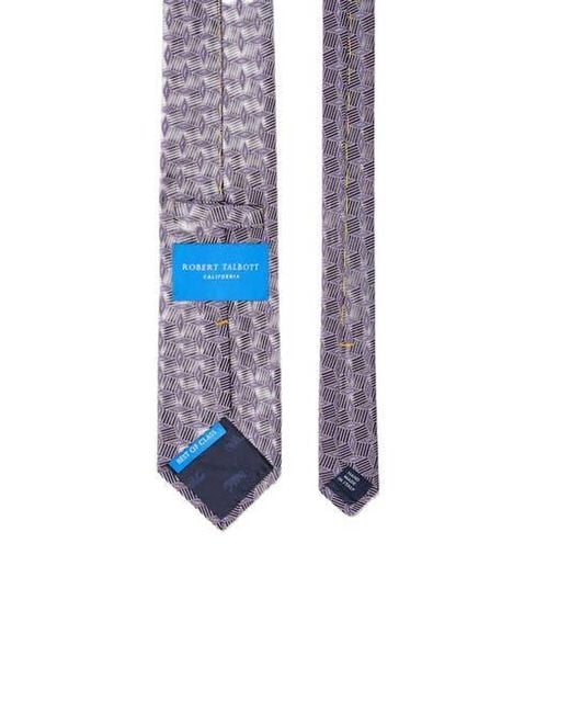 Robert Talbott Purple Robert Diamond Cube Necktie for men