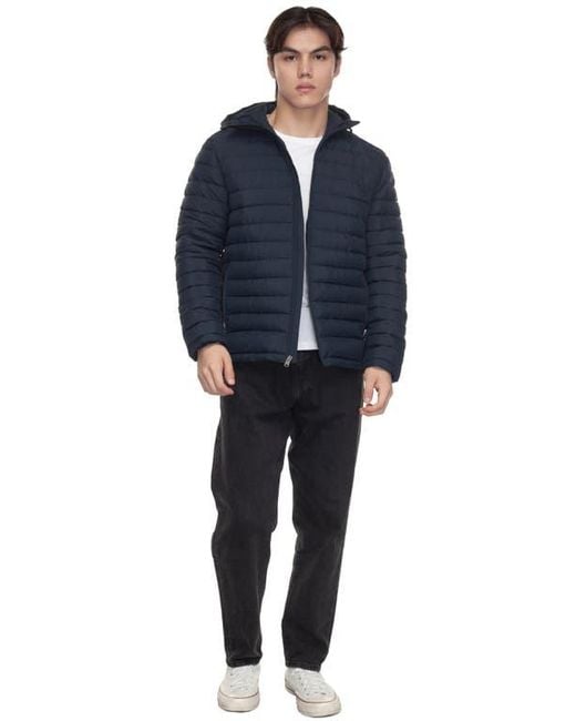 Rokka&Rolla Blue Midweight Puffer Jacket for men