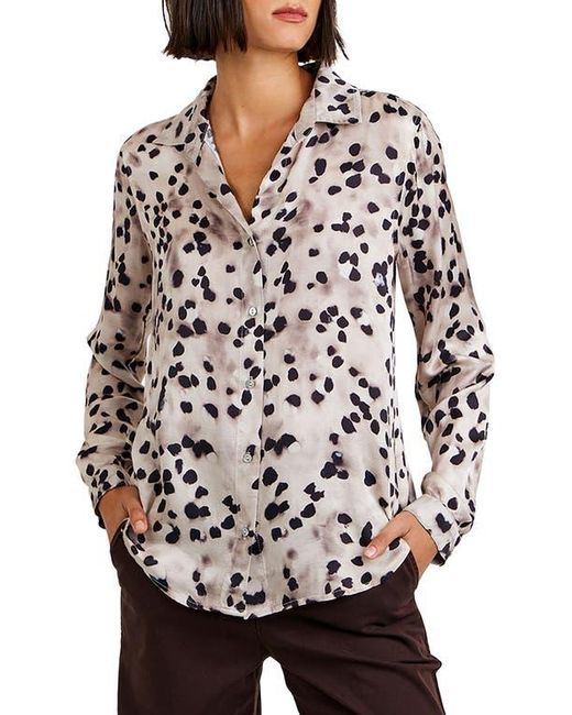 Bella Dahl Black Print Button-Up Shirt
