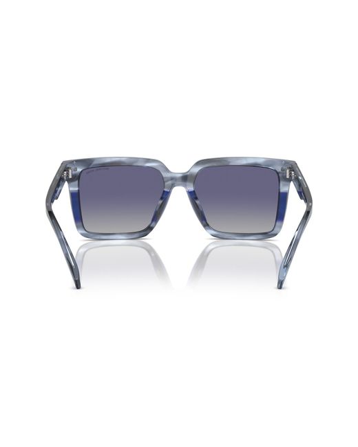 Michael Kors Gray Abruzzo 55mm Square Sunglasses for men