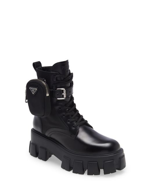 mini bag combat boot prada