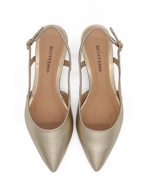 BOTTER Metallic Botolivia Legacy Pointed Toe Slingback Pump