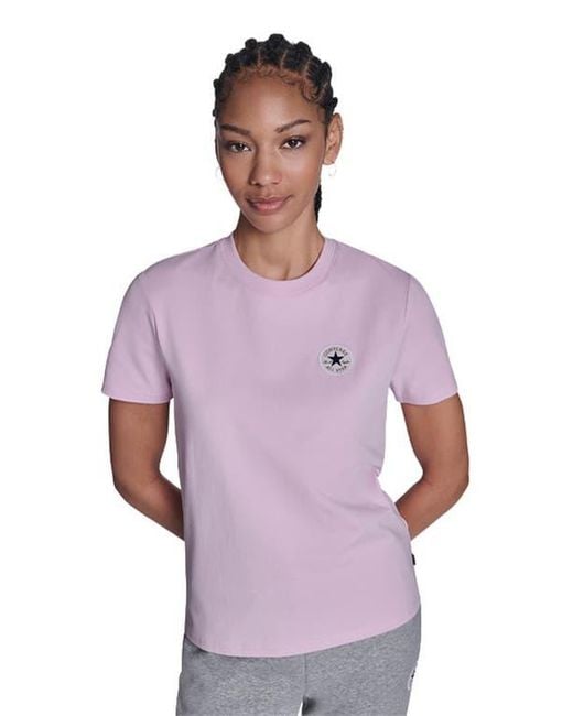 Converse Purple Chuck Taylor Patch T-Shirt