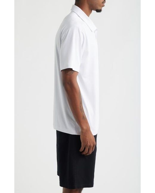 Saint Studio White Tempo Tech Polo for men