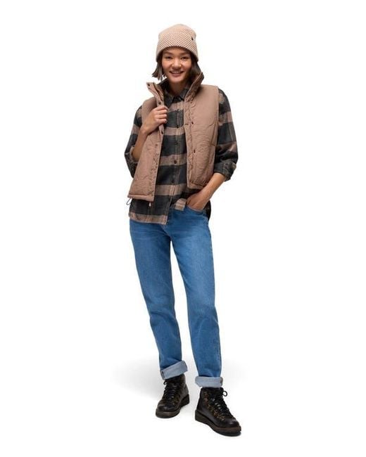 Prana Blue Encinitas Quilted Vest