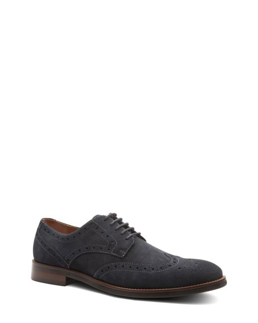 Gordon Rush Black Concord Wingtip Derby for men