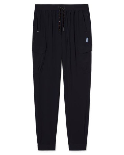 Rhone Blue Invictus Stretch Nylon Ripstop Cargo Joggers for men