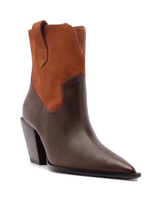 SCHUTZ SHOES Brown Memphis Western Boot