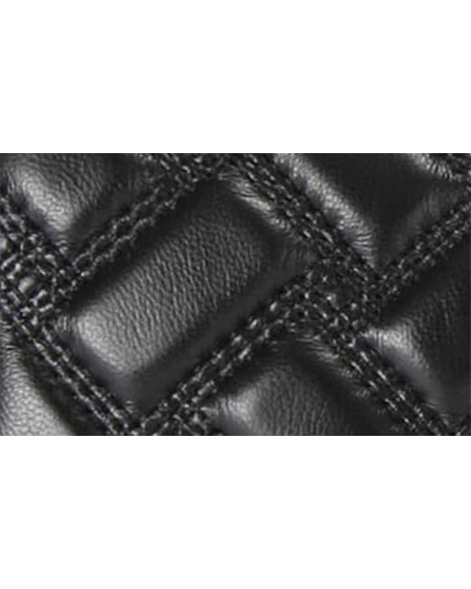 Kurt Geiger Black Kensington Boston Drench Quilted Leather Duffle Bag