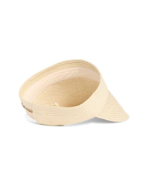 Nordstrom Natural Adjustable Woven Straw Visor