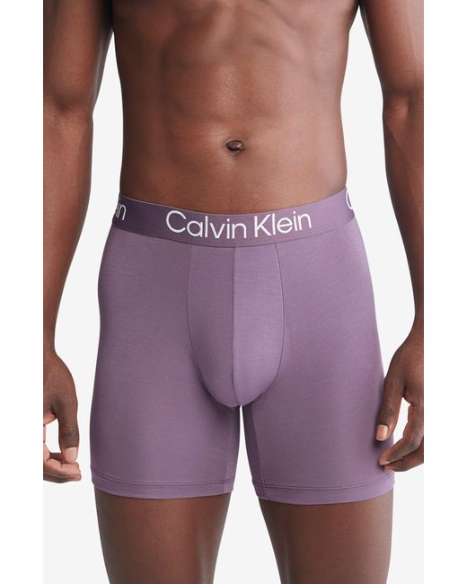 Calvin Klein Multicolor Ultra-soft Modern 3-pack Stretch Modal Boxer Briefs for men