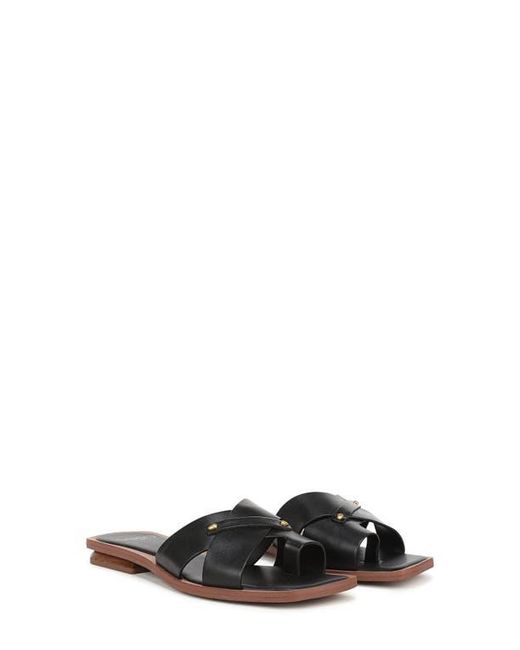Sarto Black Etta Toe Loop Sandal