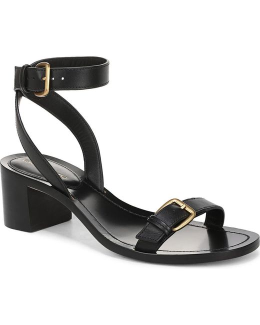 Veronica Beard Black Elia Ankle Strap Sandal