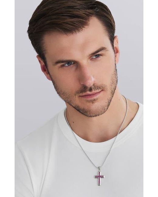 Lagos White Anthem Cross Pendant