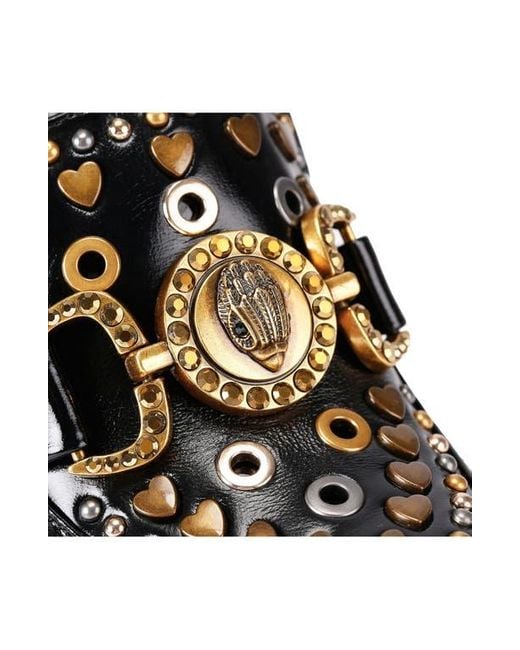 Kurt Geiger Black Mansion Platform Loafer Pump