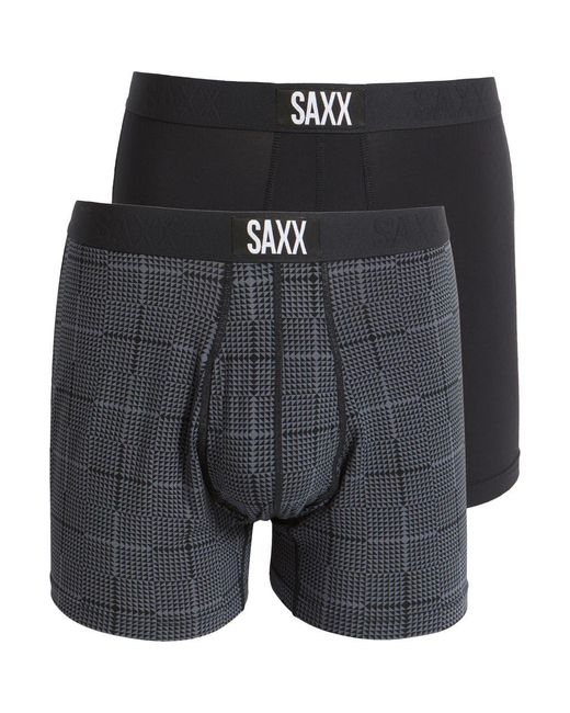 Saxx Underwear Co. Black Assorted 2-Pack Ultra Super Soft Boxer Briefs for men
