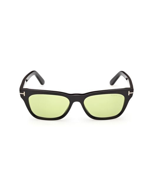 Tom Ford Green Penn 53Mm Rectangular Sunglasses