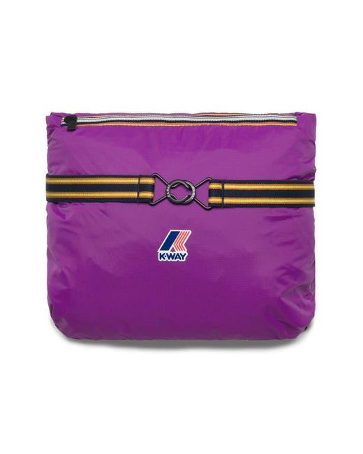 K-Way Purple Rennes Waterproof Packable Rain Poncho