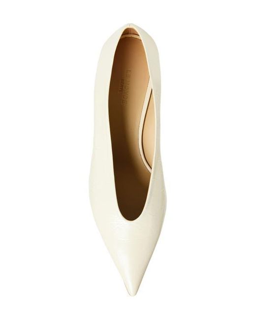 Le Monde Beryl Natural Babouche Kitten Heel Pump