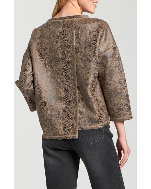 Apny Brown Asymmetric Pullover